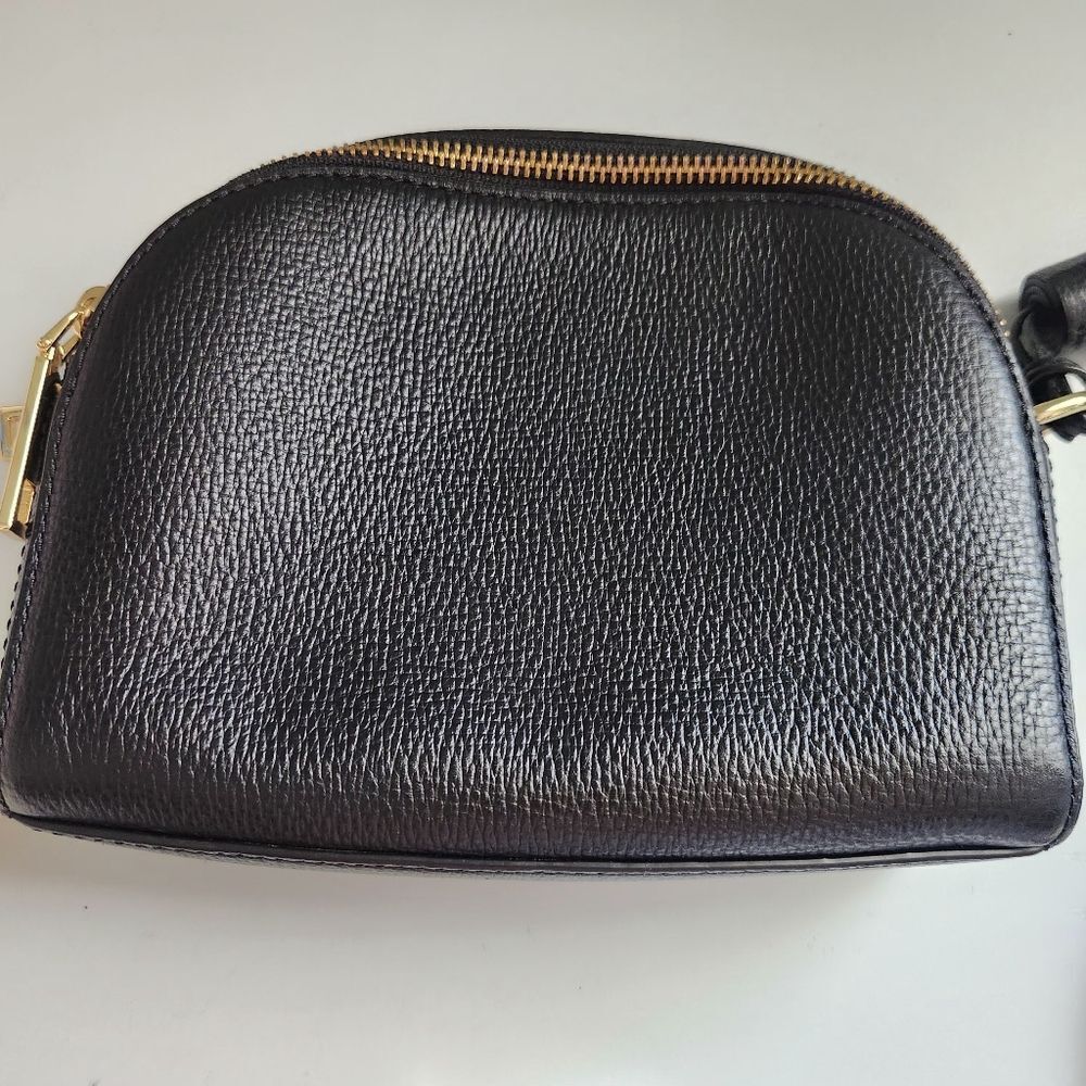 Marc Jacobs Shutter Black Leather Crossbody Bag BLACK/GOLD - Picture 12 of 12